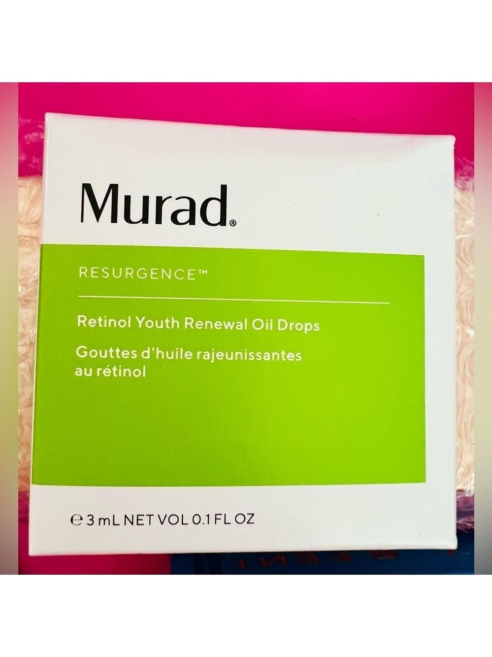 Murad Resurgence Retinol Youth Renewal Oil Drops Travel Size 3 ml